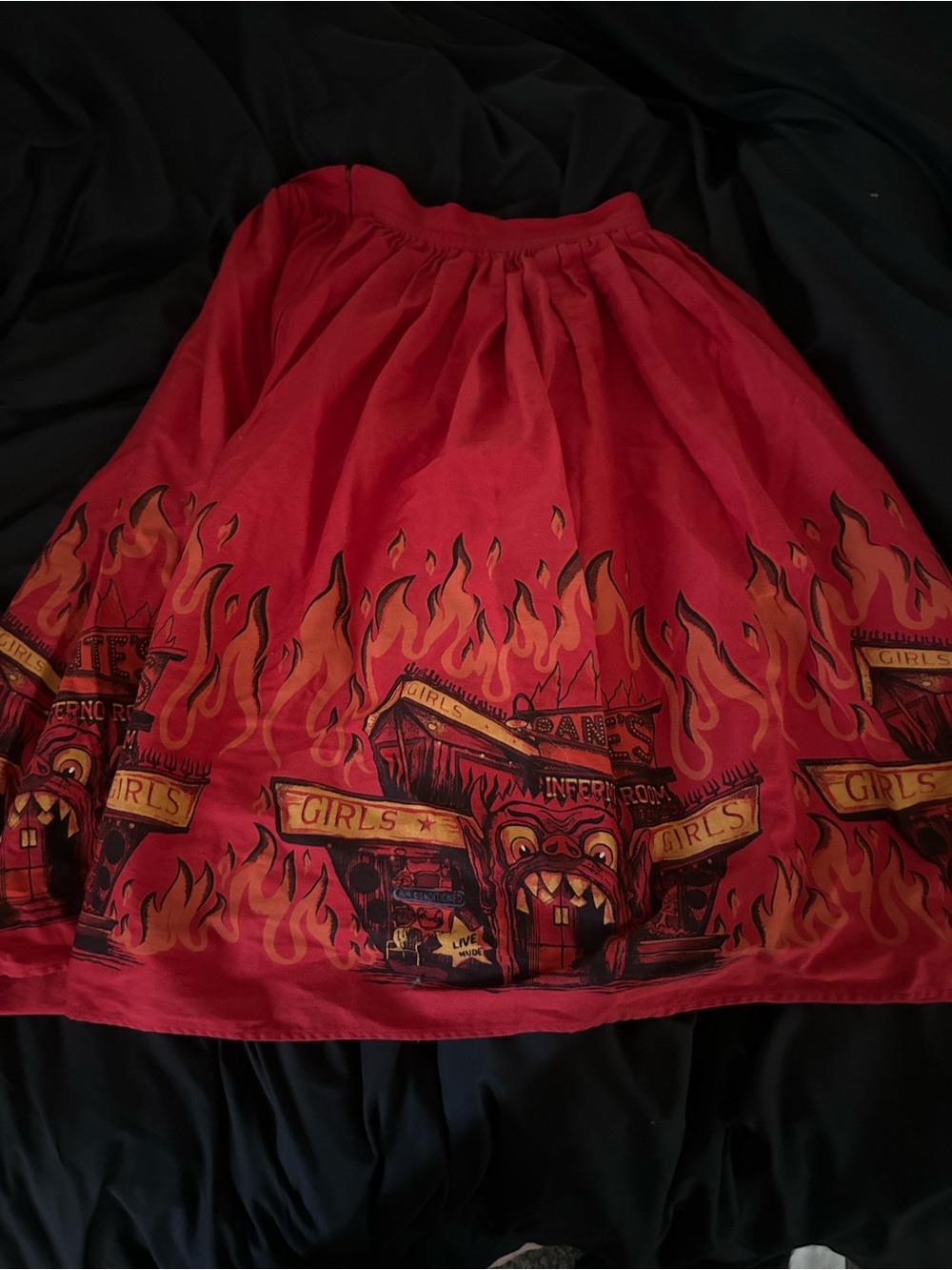 Vixen by Micheline Pitt Beetlejuice Dante’s inferno Circle Skirt - Picture 5 of 5